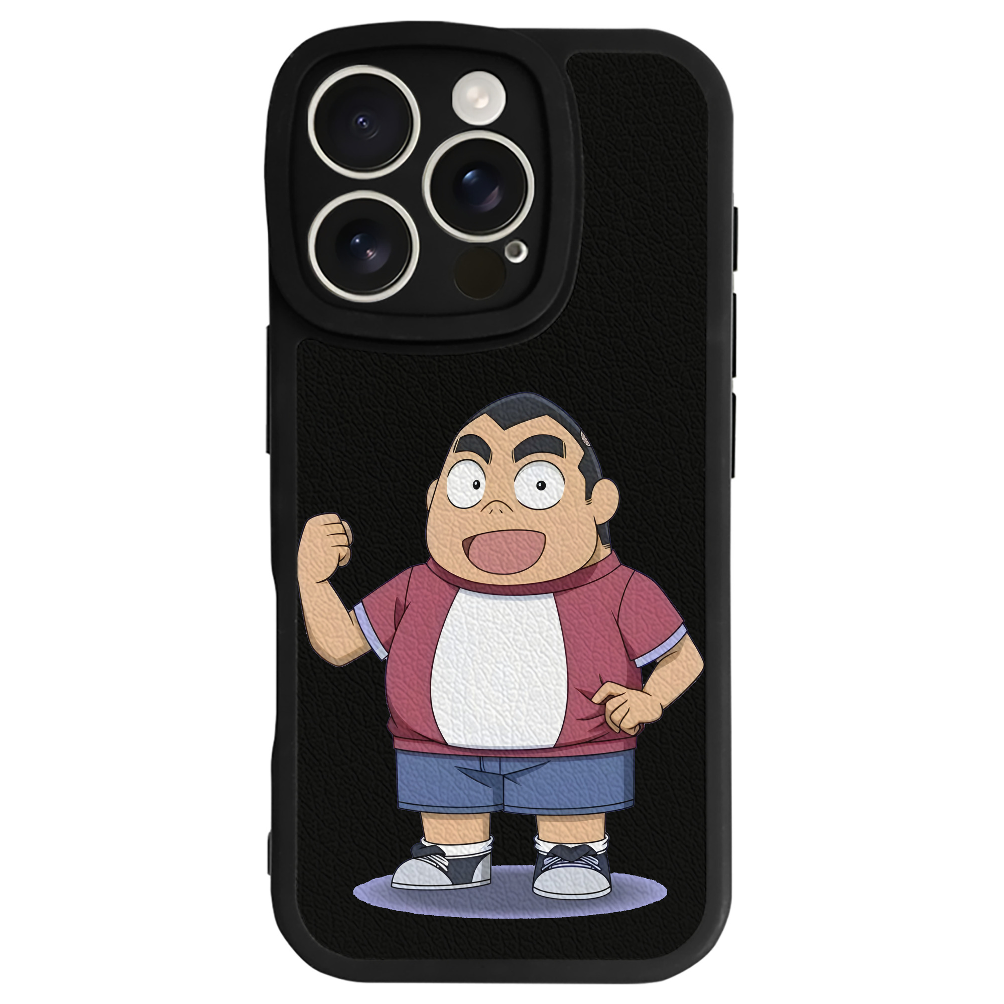 （画像用） 名探偵コナン 小嶋 元太 こじま げんた Detective Conan Kojima Genta 【iPhone 16シリーズ対応】シリコンスマホケース（レザー調） 材質：シリコン